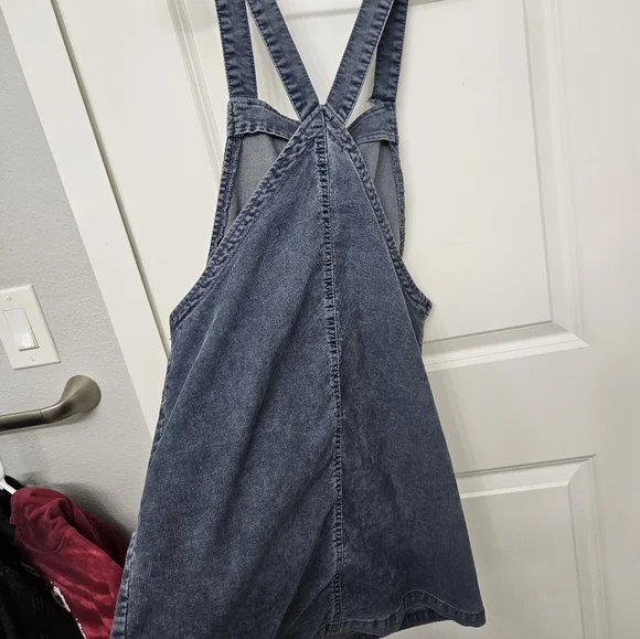 American Eagle Womens Overall Jumper/ Dress Blue Corduroy Casual Sz M - Picture 6 of 6